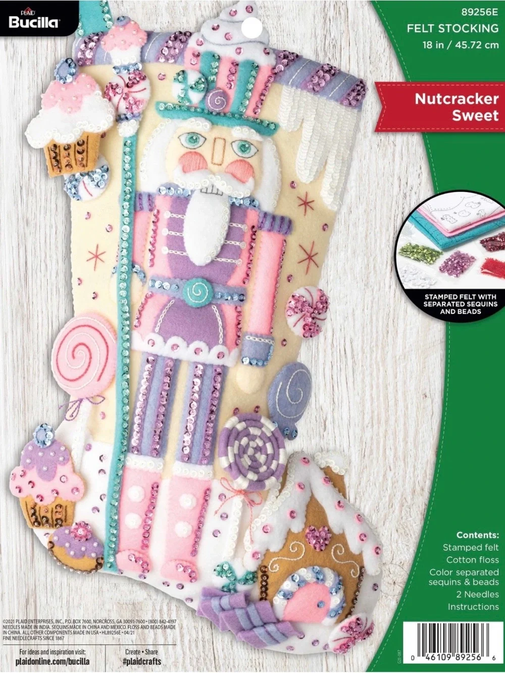 Bucilla Nutcracker Sweet Felt Stocking Kit  #89256E